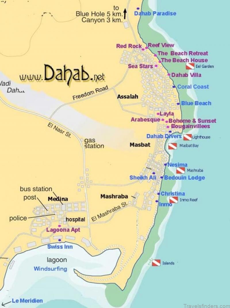 map of dahab a travel guide for tourists 7