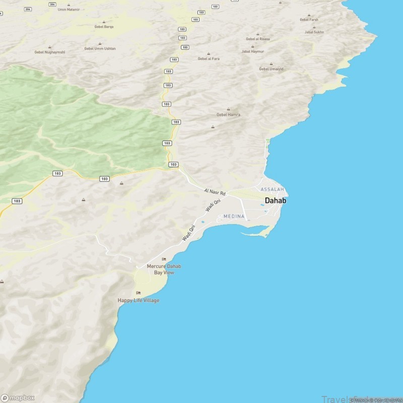 map of dahab a travel guide for tourists