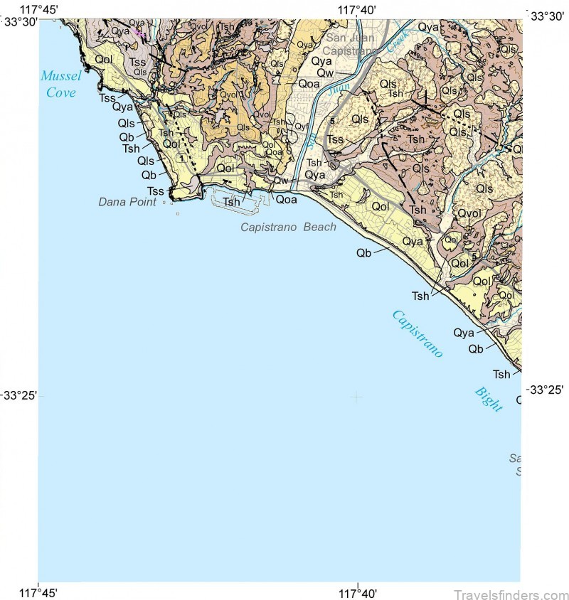 map of dana point travel guide for a tourist 1