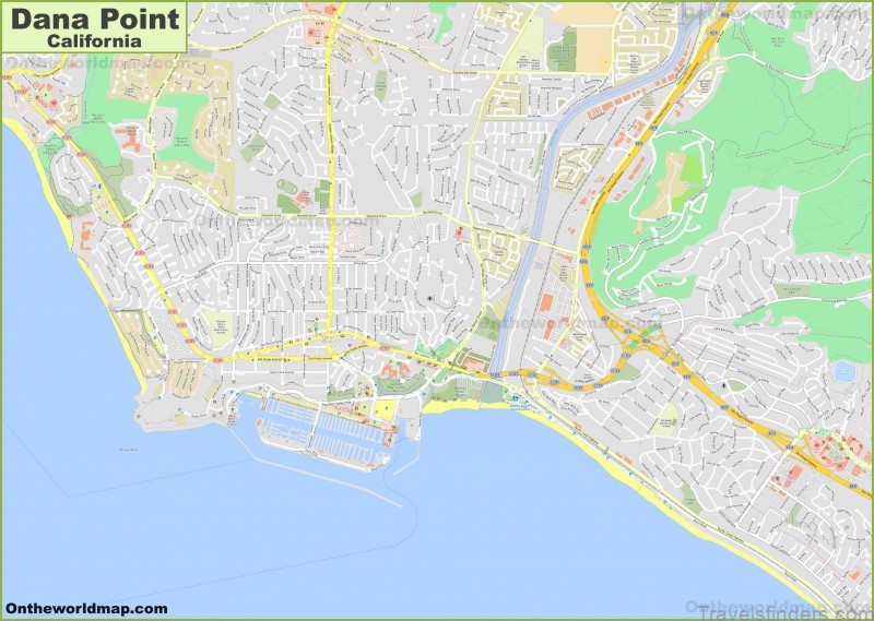 map of dana point travel guide for a tourist 4