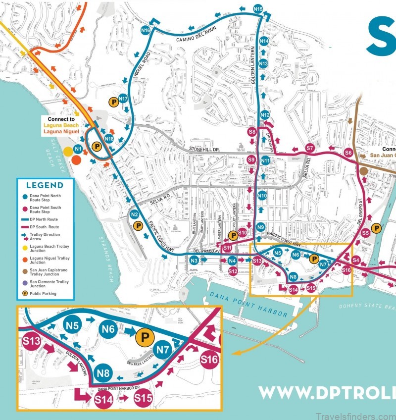 map of dana point travel guide for a tourist 8