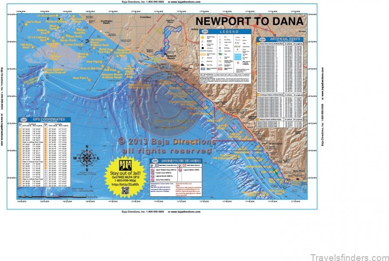 map of dana point travel guide for a tourist