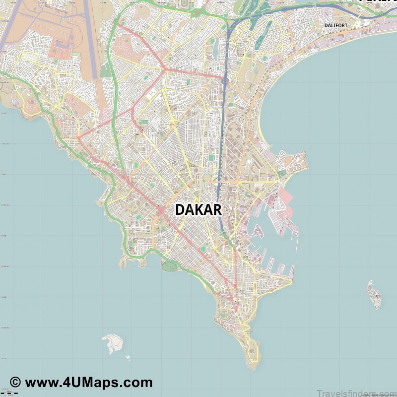 the ultimate guides for tourists map of dakar