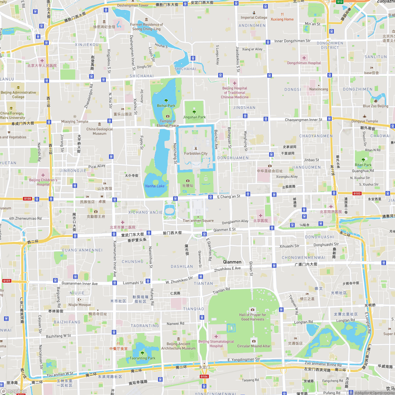 Beijing Streets Map