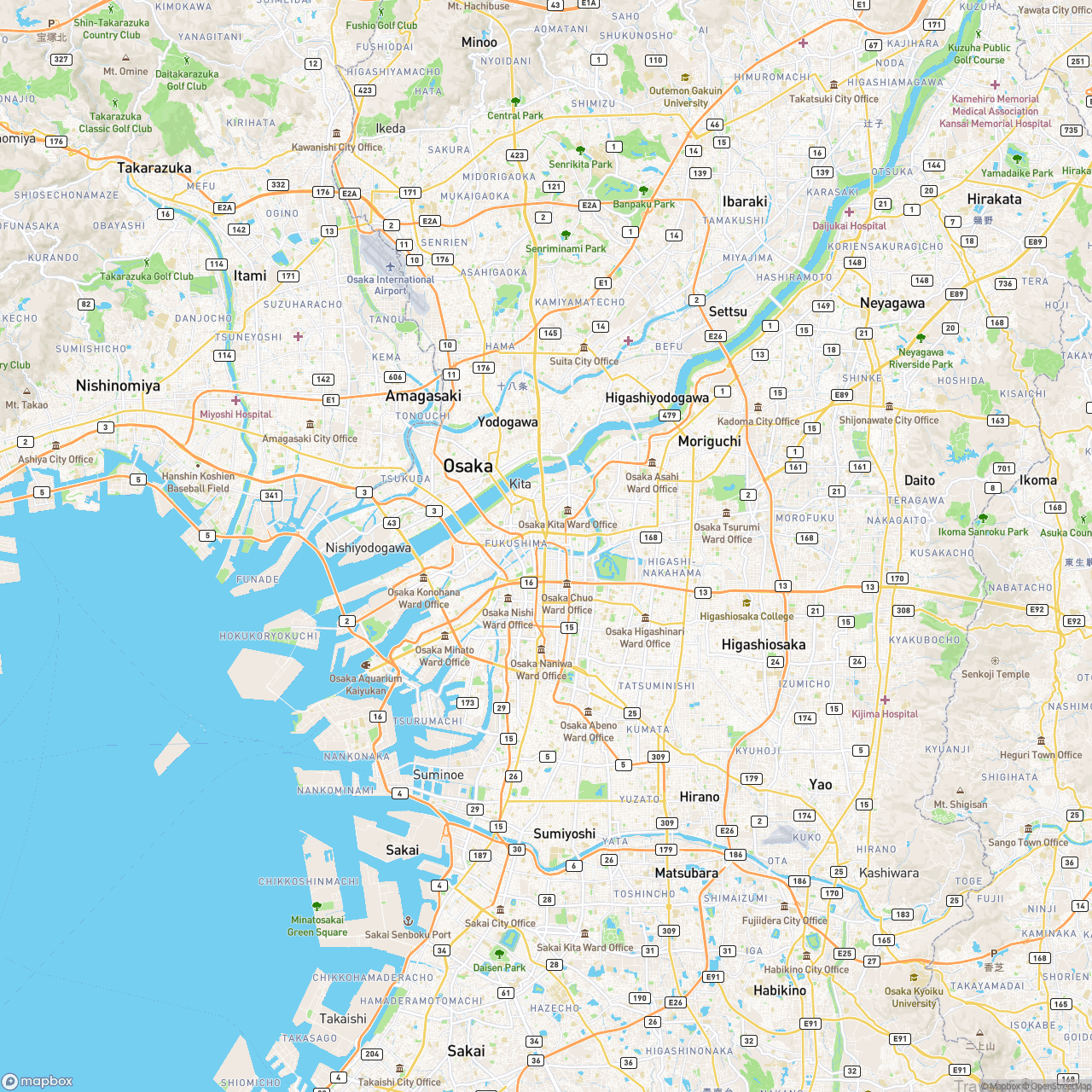 Osaka Japan Metro Map