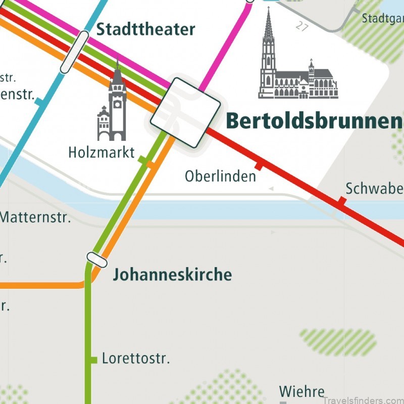 freiburg travel guide for tourist map of freiburg 1