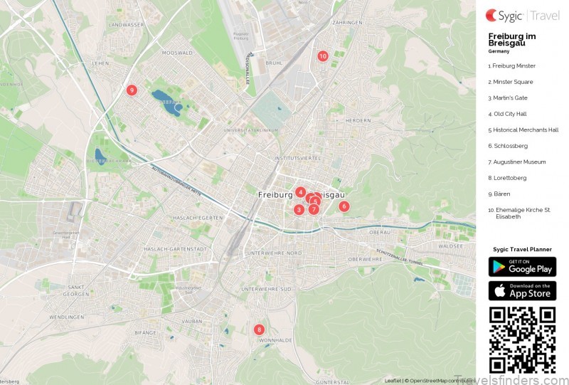 freiburg travel guide for tourist map of freiburg 4