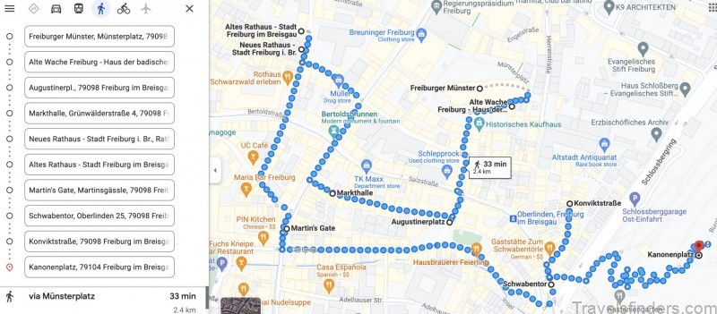 freiburg travel guide for tourist map of freiburg 6