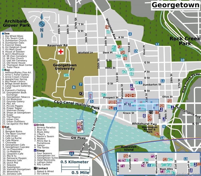 georgetown travel guide for tourist georgetown map 4