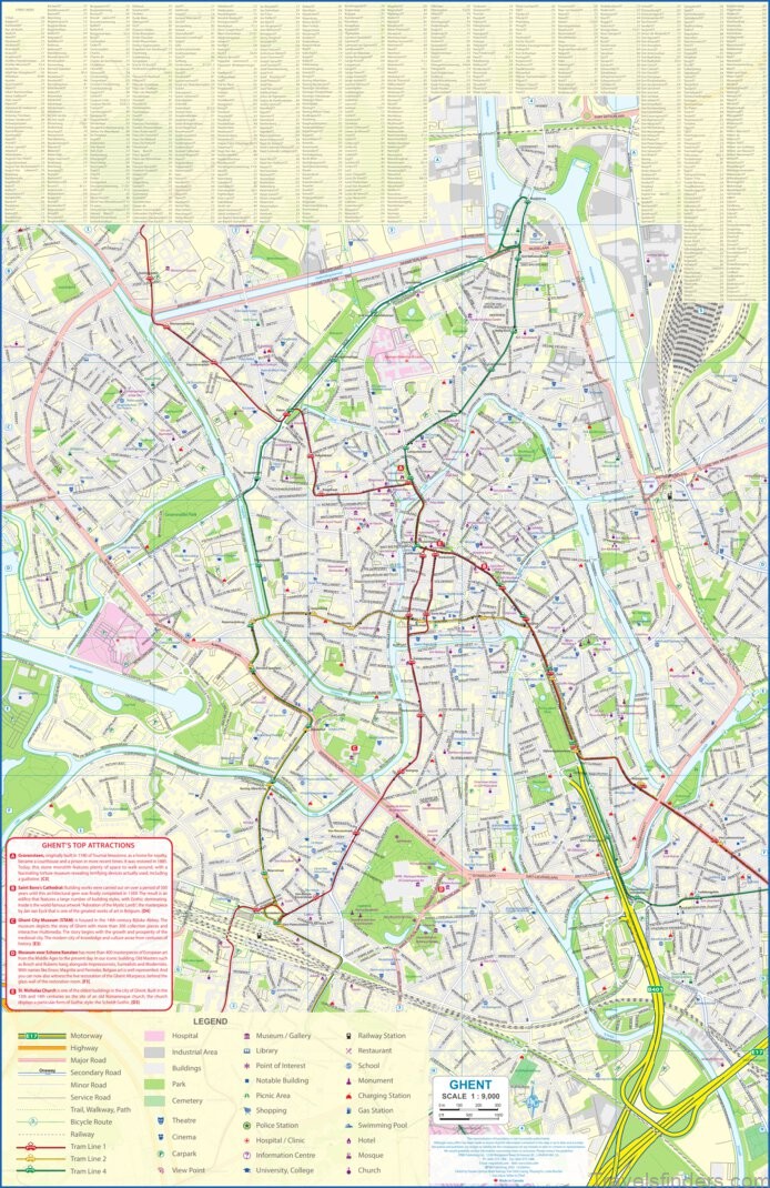 how to take advantage of the map of ghent travel guide