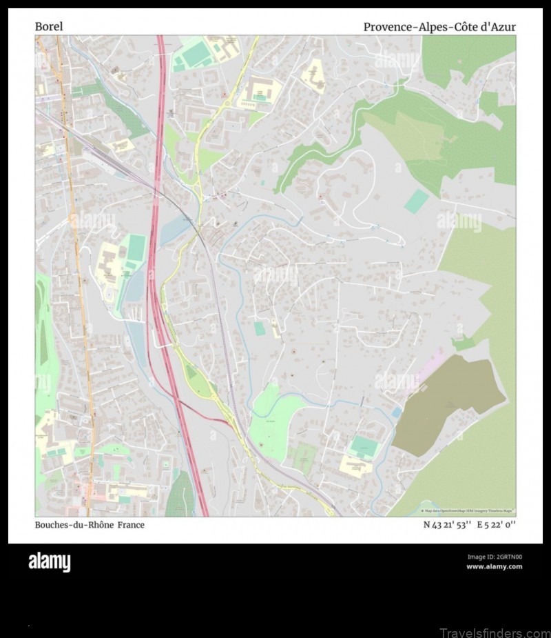 a detailed map of borel france