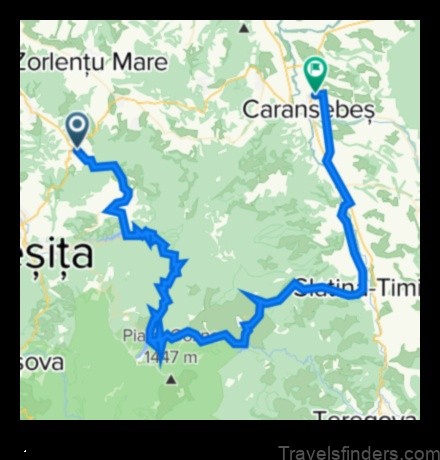 Map of Ezeriş Romania