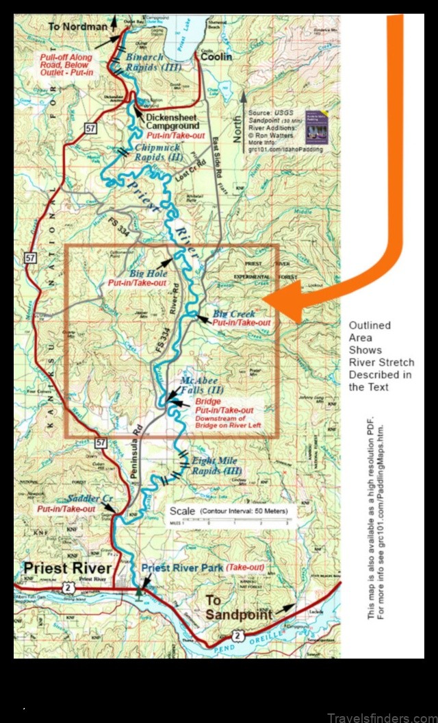 Map of Priest River United States