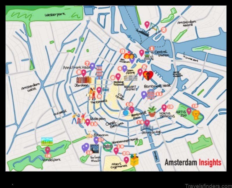Map of Amsterdam United States