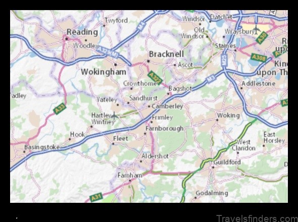 a map of camberley a guide to the town
