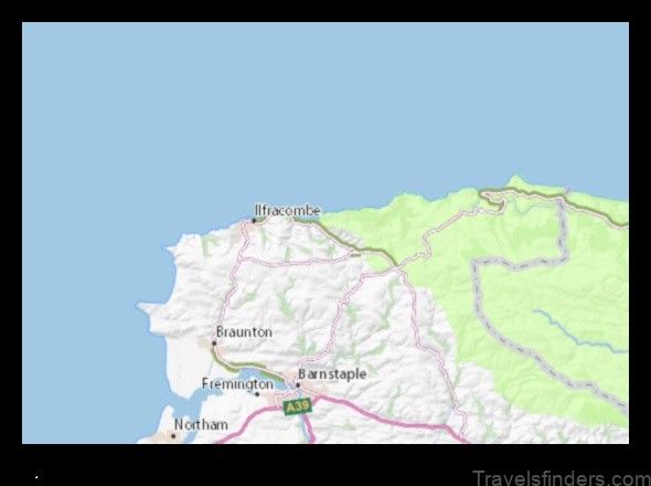 a map of combe martin england