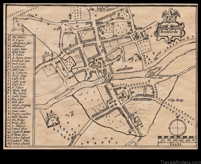 a map to bedfords past and present