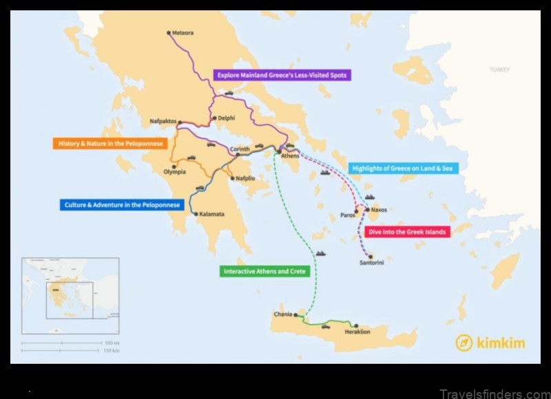 a tour of greece through its maps