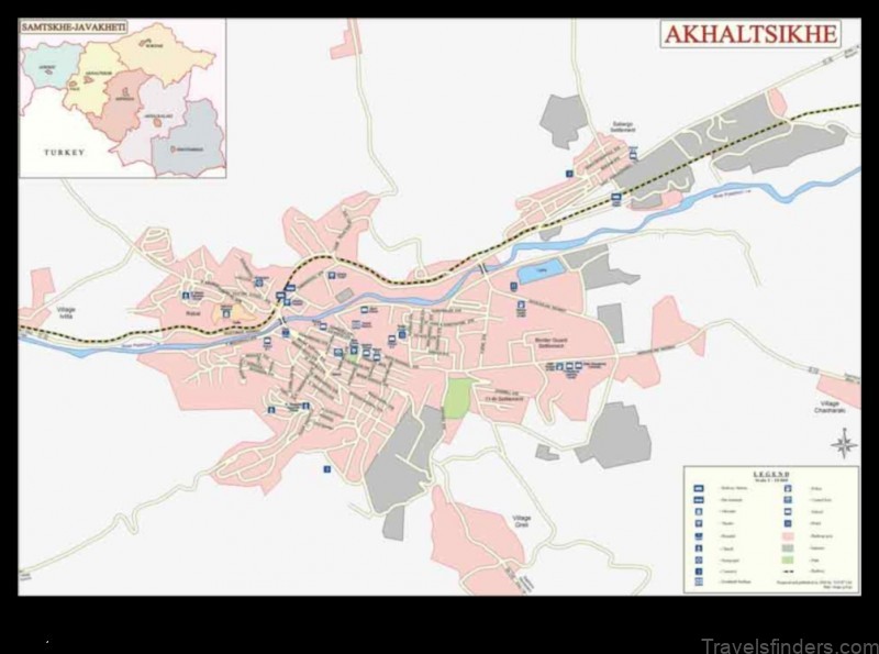 akhaltsikhe a map of the city