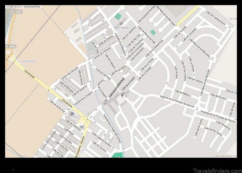 alovera spain a map of the town