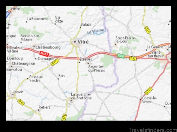 argentre du plessis france a detailed map