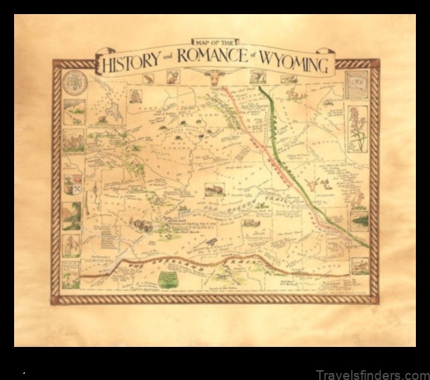 arnett wyoming a map of the cowboy town