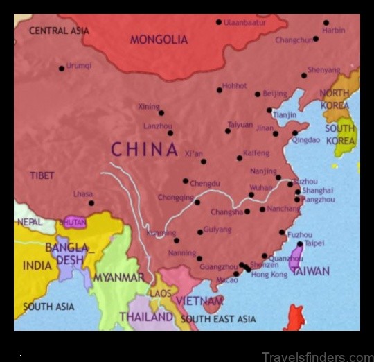 Map of Arou China