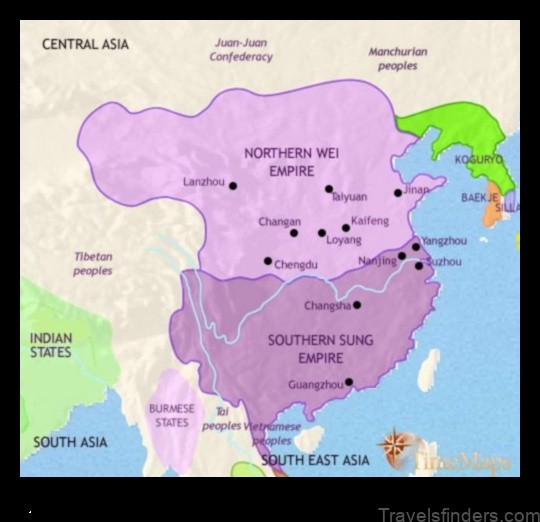 arou china a map of the ancient city