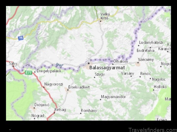 Map of Balassagyarmat Hungary