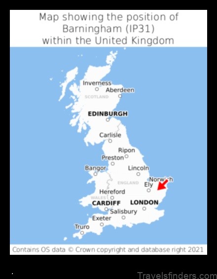 barningham united kingdom a map of the area