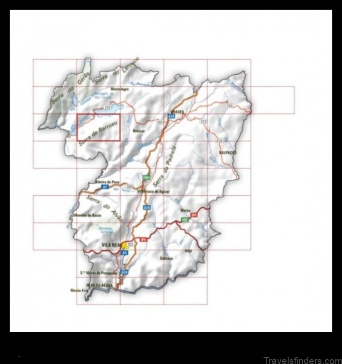 Map of Barrosas Portugal