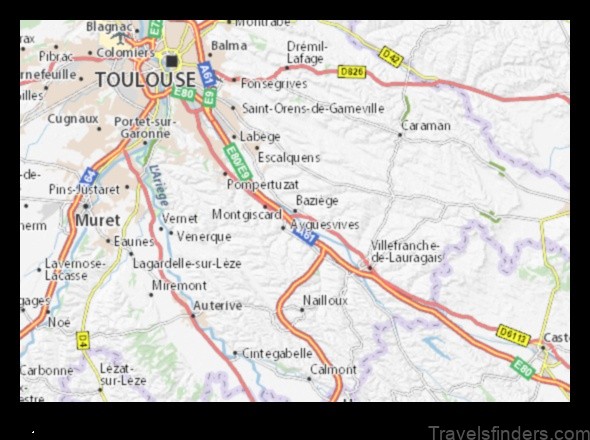 baziege france a map of the city