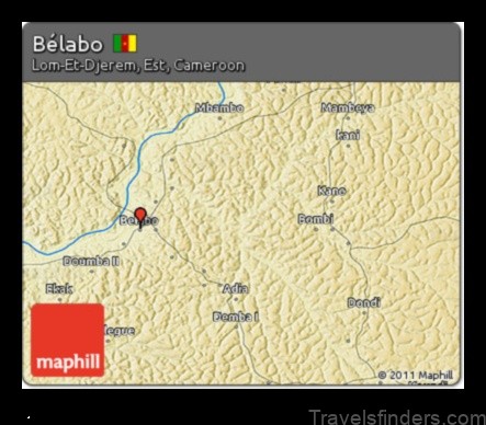 belabo cameroon a detailed map