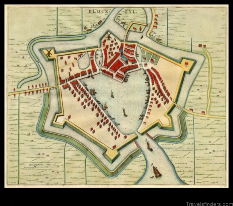 blokzijl a map of the historic dutch town