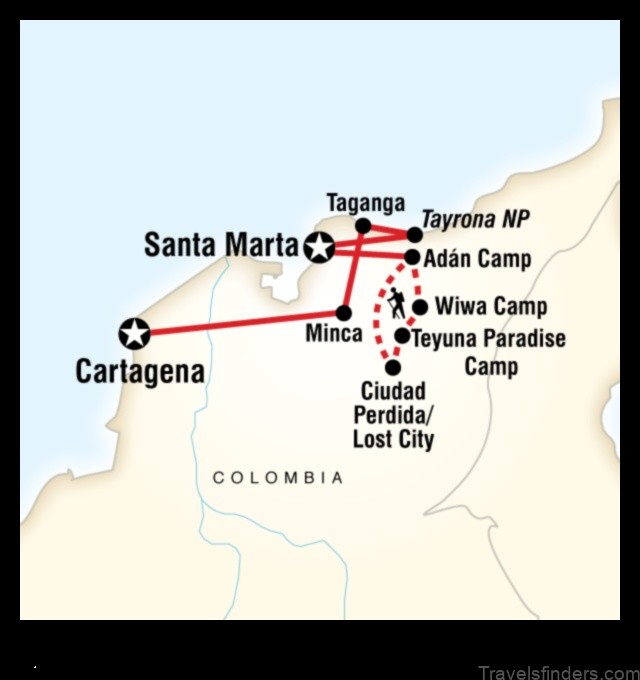 bocas de santinga a map of the colombian caribbean coast