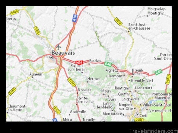 bresles france a map to the town