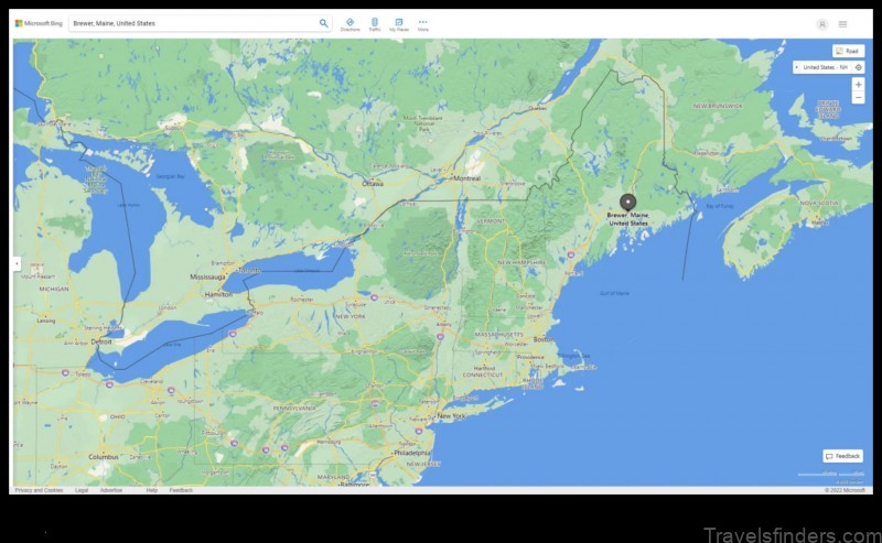 brewer maine a map and guide