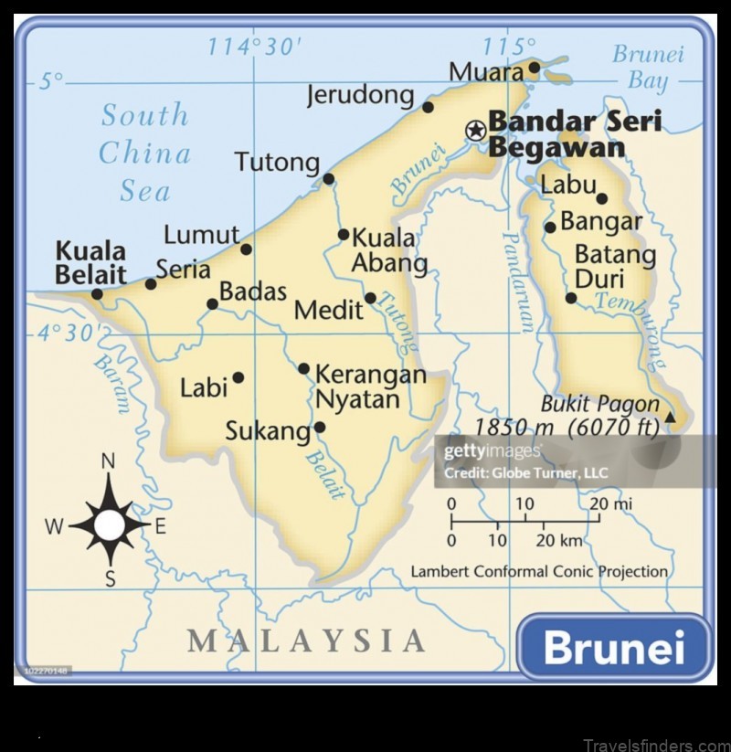 bruneis map a visual guide to the country