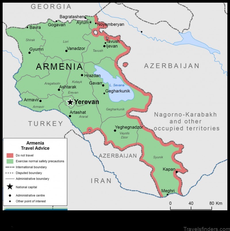 Map of Buzhakan Armenia