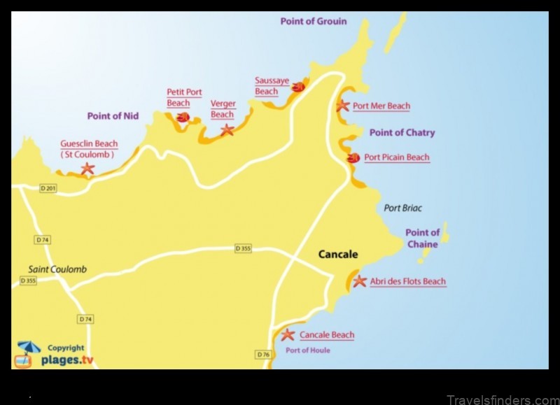 Map of Cancale France