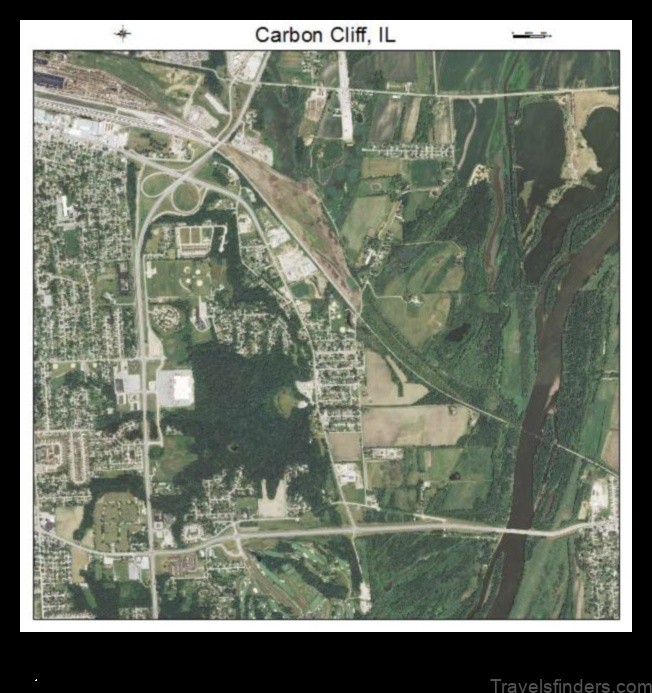 carbon cliff illinois a detailed map