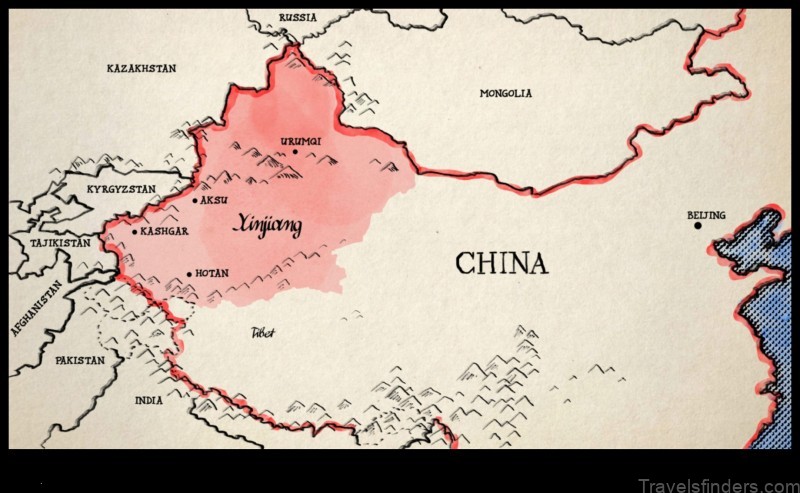 Map of Xinhua China