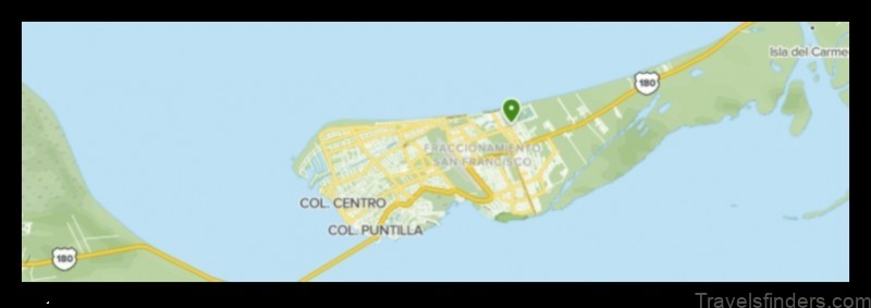 Map of Ciudad del Carmen Mexico