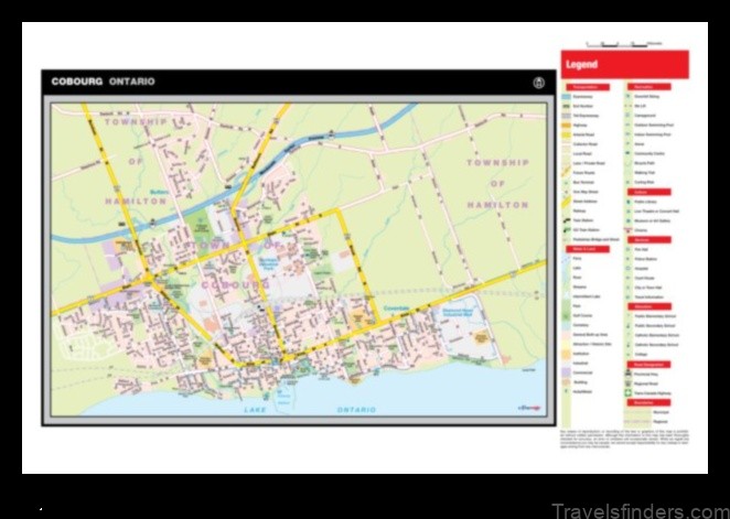 Map of Cobourg Canada