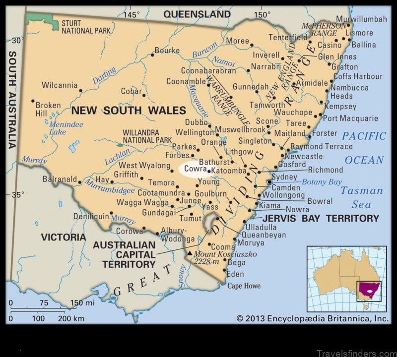 Map of Cowra Australia