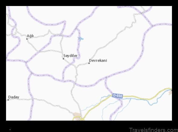 Map of Devrekani Turkey