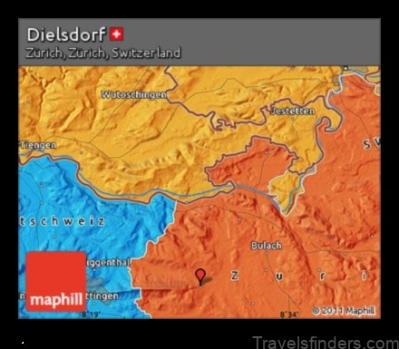 Map of Dielsdorf Switzerland