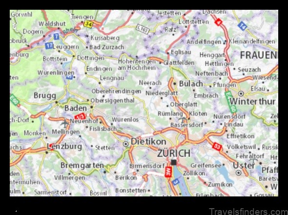dielsdorf switzerland a detailed map