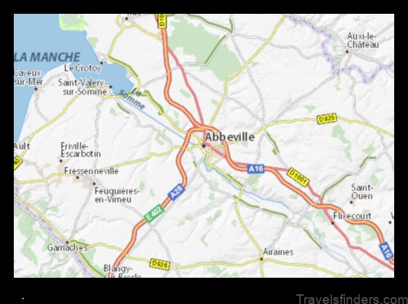 Map of Abbeville France