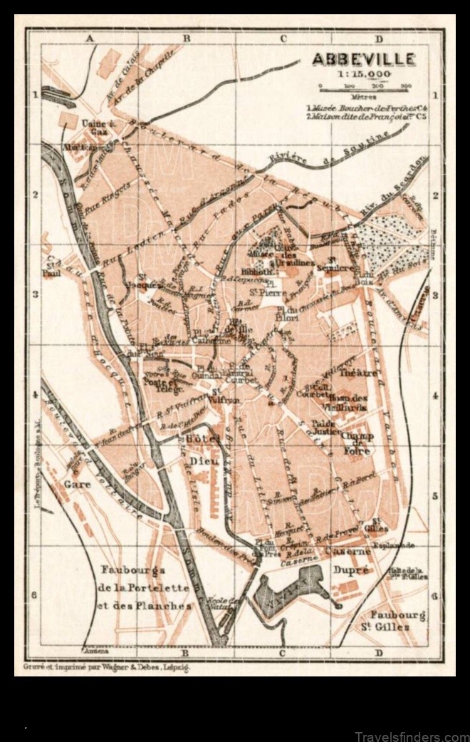 explore abbeville france with a map